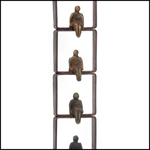 Sculpture 190 - Threshold 5 Bronze | Sculpture GARDECO-The Window - Bronze figurine with intricate details - Pacific Compagnie.