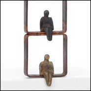 Sculpture 190 - Threshold 5 Bronze | Sculpture GARDECO-The Window - Handcrafted bronze sculpture with window design - Pacific Co