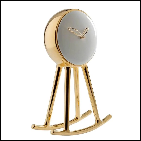 Clock 218- Pendule Gold