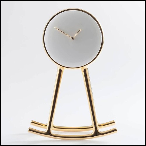 Horloge 218 - Pendule Gold - Design vintage - Pacific Compagnie.