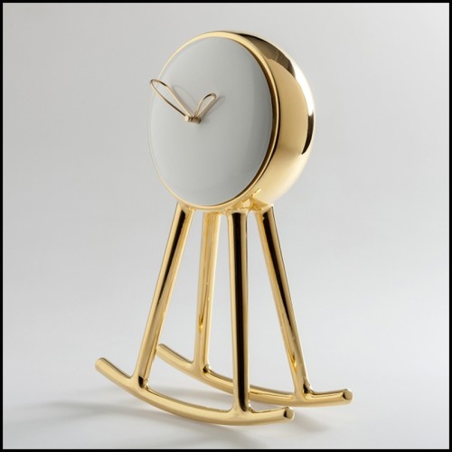 Horloge 218 - Pendule Gold - Décor doré - Pacific Compagnie.