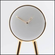Horloge 218 - Pendule Gold - Indication horaire - Pacific Compagnie.