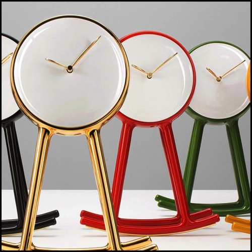 Horloge 218 - Pendule Red - Rouge vif - Pacific Compagnie.