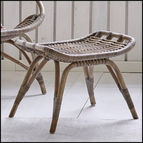 Tabouret 41 - Roda Rattan - Petit siège - Pacific Compagnie.