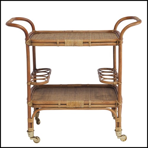 Desserte 41 - Roda Rattan - Artisanat - Pacific Compagnie.