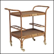 Desserte 41 - Roda Rattan - Deux plateaux - Pacific Compagnie.