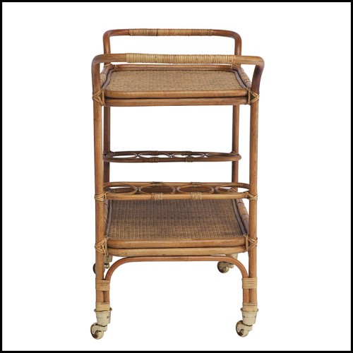 Desserte 41 - Roda Rattan - Meuble d'appoint - Pacific Compagnie.