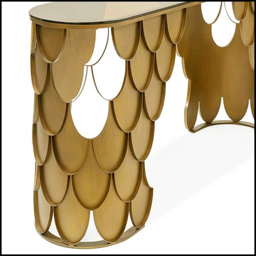 Console 162 - Carpus Matte - Modern console table in matte Carpus finish - Pacific Compagnie.