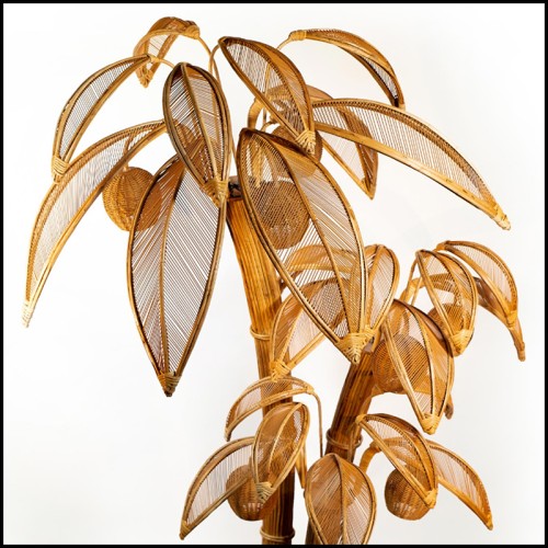 Floor Lamp 227 - Rattan Coconut - Élégant - Pacific Compagnie.