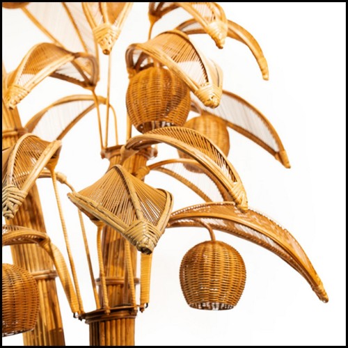 Floor Lamp 227 - Rattan Coconut - Rotin - Pacific Compagnie.