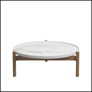 Table Basse 45 - Sepal White | Coffee Table 45- Sepal White living room furniture - Pacific Compagnie.