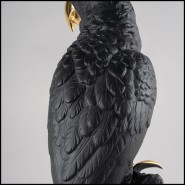 Sculpture 226- Dark and Gold Parrot