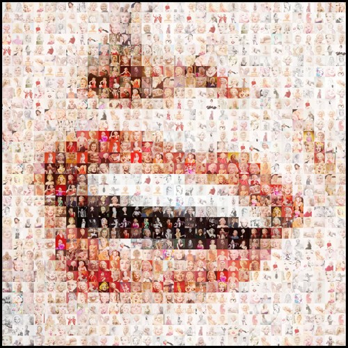 Photos PC - Marylin Monroe Mosaic - Portrait mosaïque - Pacific Compagnie.