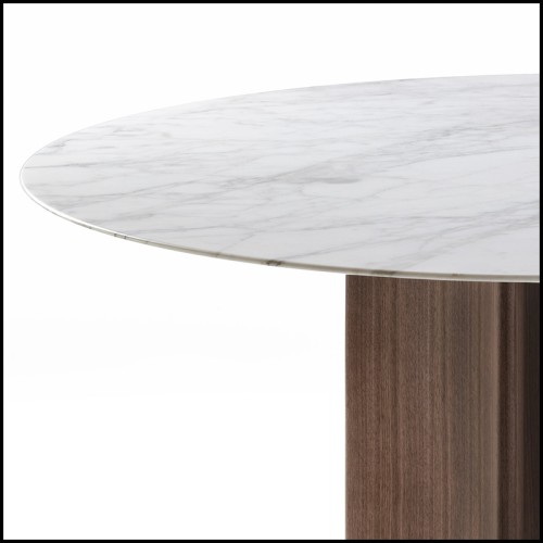 Dining Table Porada - Ornament White Marble