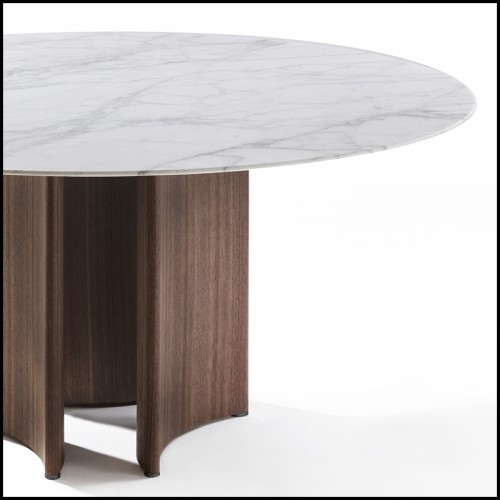 Dining Table Porada - Ornament White Marble