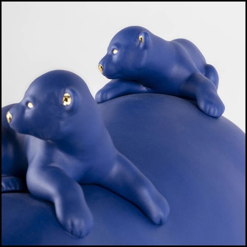 Sculpture 226 - Polar Bear Family | Sculpture 226-Polar Bear Family Statue - Pacific Compagnie.