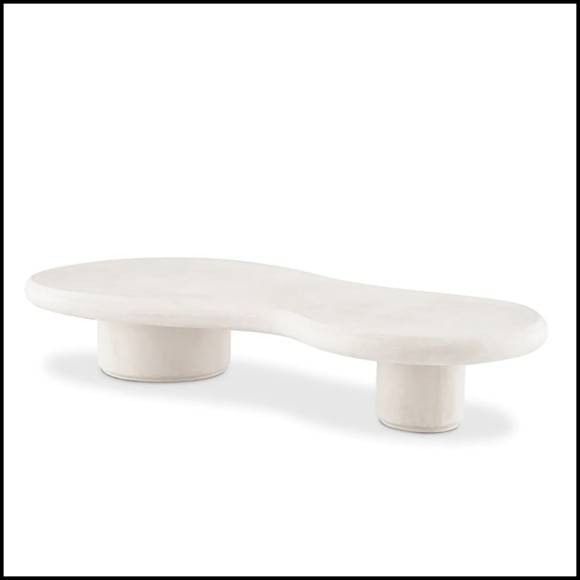 Table Basse Extérieur 24 - Erato - Elegant Eichholtz outdoor coffee table in fiberglass - Pacific Compagnie.