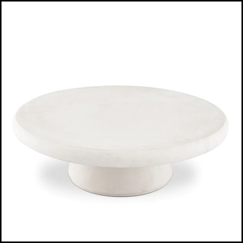 Cleon White Outdoor Coffee Table - Eichholtz