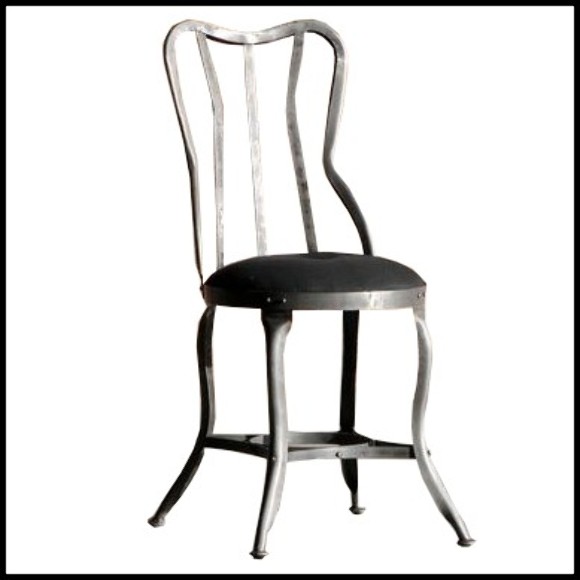 Chaise 09 - Flower | Chair Manufactori-mob. En acier brut- Flower - Raw Steel Chair - Pacific Compagnie.