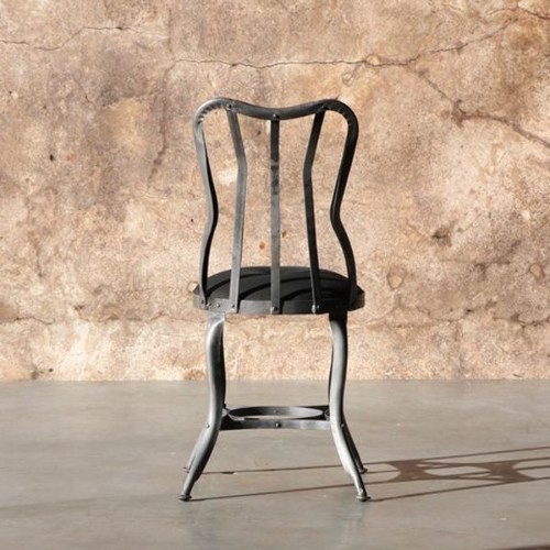 Chaise 09 - Flower | Chair Manufactori-mob. En acier brut- Flower - Manufactori-mob Chair - Pacific Compagnie.