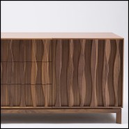 Buffet 163 - Gancho | Sideboard 163-Gancho - Luxury sideboard with glass doors and metal accents - Pacific Compagnie.