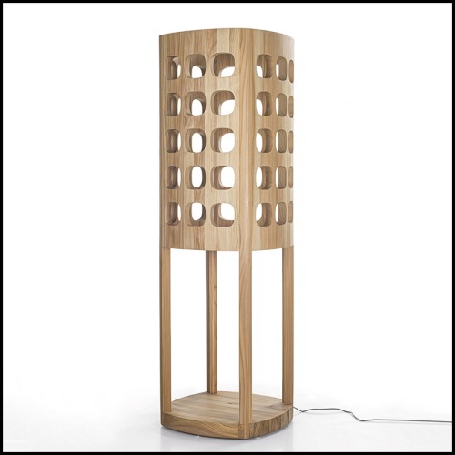 Lampadaire 154 - Oaky Tour | Floor Lamp Oaky Wood - Pacific Compagnie.