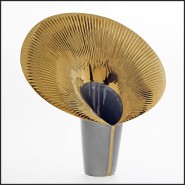 Vase 218 - Sun Leave Grey - Contemporain - Pacific Compagnie.