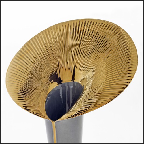 Vase 218 - Sun Leave Grey - Gris - Pacific Compagnie.