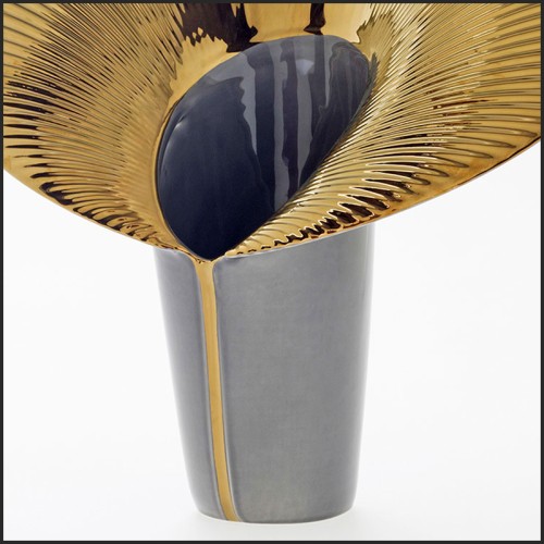 Vase 218 - Sun Leave Grey - Feuillage - Pacific Compagnie.