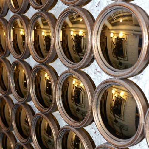 Miroir 38- Facettes Rondes