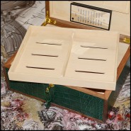 Boîte à cigares PC - Alligator Green - cadeau raffiné - Pacific Compagnie.
