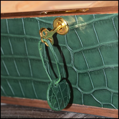 Boîte à cigares PC - Alligator Green - vert intense - Pacific Compagnie.