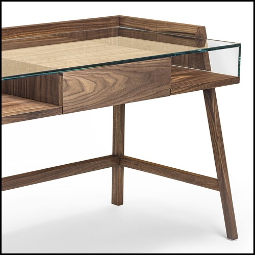 Bureau 154 - Harper Walnut - bureau moderne - Pacific Compagnie.