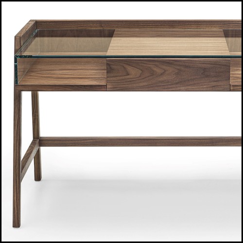 Bureau 154 - Harper Walnut - noyer chaleureux - Pacific Compagnie.