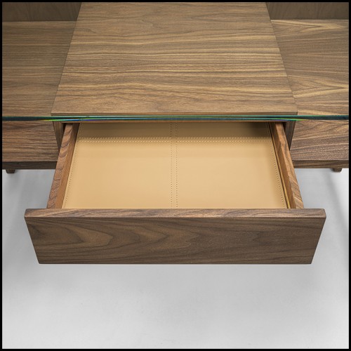 Bureau 154 - Harper Walnut - design épuré - Pacific Compagnie.
