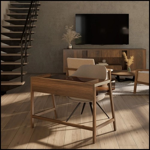 Bureau 154 - Harper Walnut | Desk for study - Pacific Compagnie.