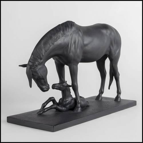 Sculpture 226 - Horse Black - Pacific Compagnie.