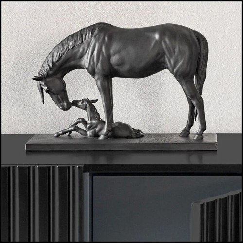 Sculpture 226 - Horse Black - Pacific Compagnie.