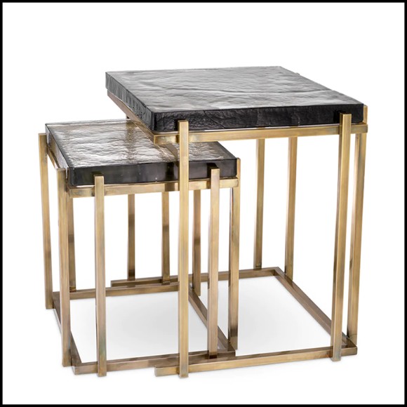 Table d'Appoint 24 - Niemeyer Set de 2 | Side Table Eichholtz- Niemeyer Set of 2 - Eichholtz Table Set - Pacific Compagnie.