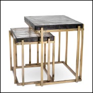 Table d'Appoint 24 - Niemeyer Set de 2 | Side Table Eichholtz- Niemeyer Set of 2 - Eichholtz Table Set - Pacific Compagnie.
