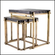 Table d'Appoint 24 - Niemeyer Set de 2 | Side Table Eichholtz- Niemeyer Set of 2 - Matching Side Tables - Pacific Compagnie.