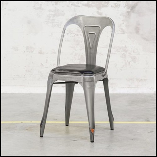 Chaise 09 - Leather - Cuir véritable - Pacific Compagnie.