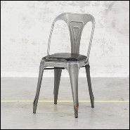 Chaise 09 - Leather - Cuir véritable - Pacific Compagnie.