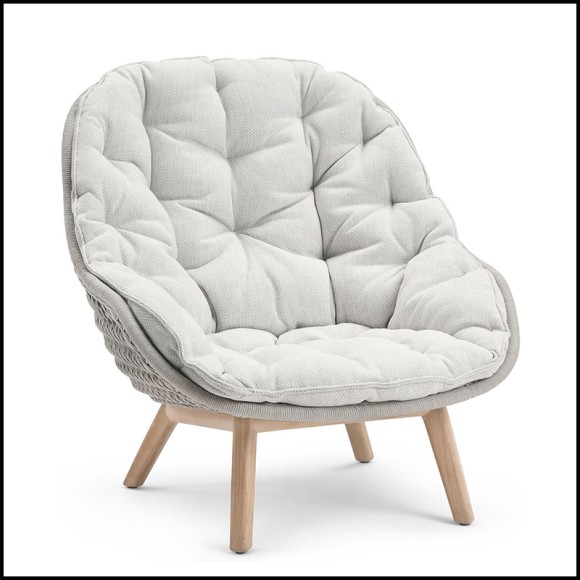 Fauteuil 48 - Lonam Natura - Luxurious outdoor armchair with ergonomic design - Pacific Compagnie.