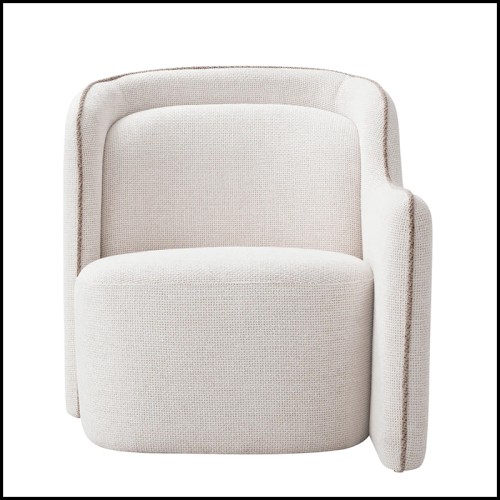 Fauteuil 24 - Barrier Droit | Armchair Eichholtz- Barrier Right side view - Pacific Compagnie.