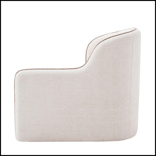 Fauteuil 24 - Barrier Droit | Armchair Eichholtz- Barrier Right fabric texture - Pacific Compagnie.