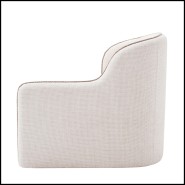 Fauteuil 24 - Barrier Droit | Armchair Eichholtz- Barrier Right fabric texture - Pacific Compagnie.