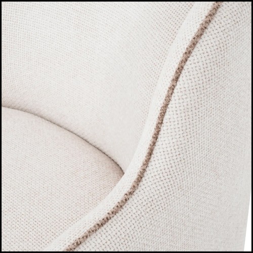 Fauteuil 24 - Barrier Droit | Armchair Eichholtz- Barrier Right front view - Pacific Compagnie.