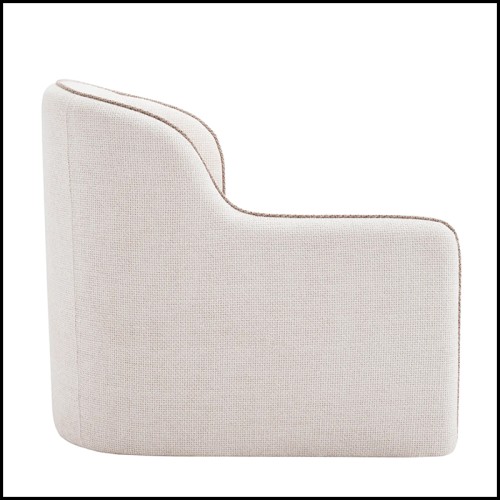 Fauteuil 24 - Barrier Gauche | Armchair Eichholtz Textured Fabric - Pacific Compagnie.
