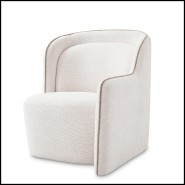 Fauteuil 24 - Barrier Droit | Armchair Eichholtz- Barrier Right angled view - Pacific Compagnie.